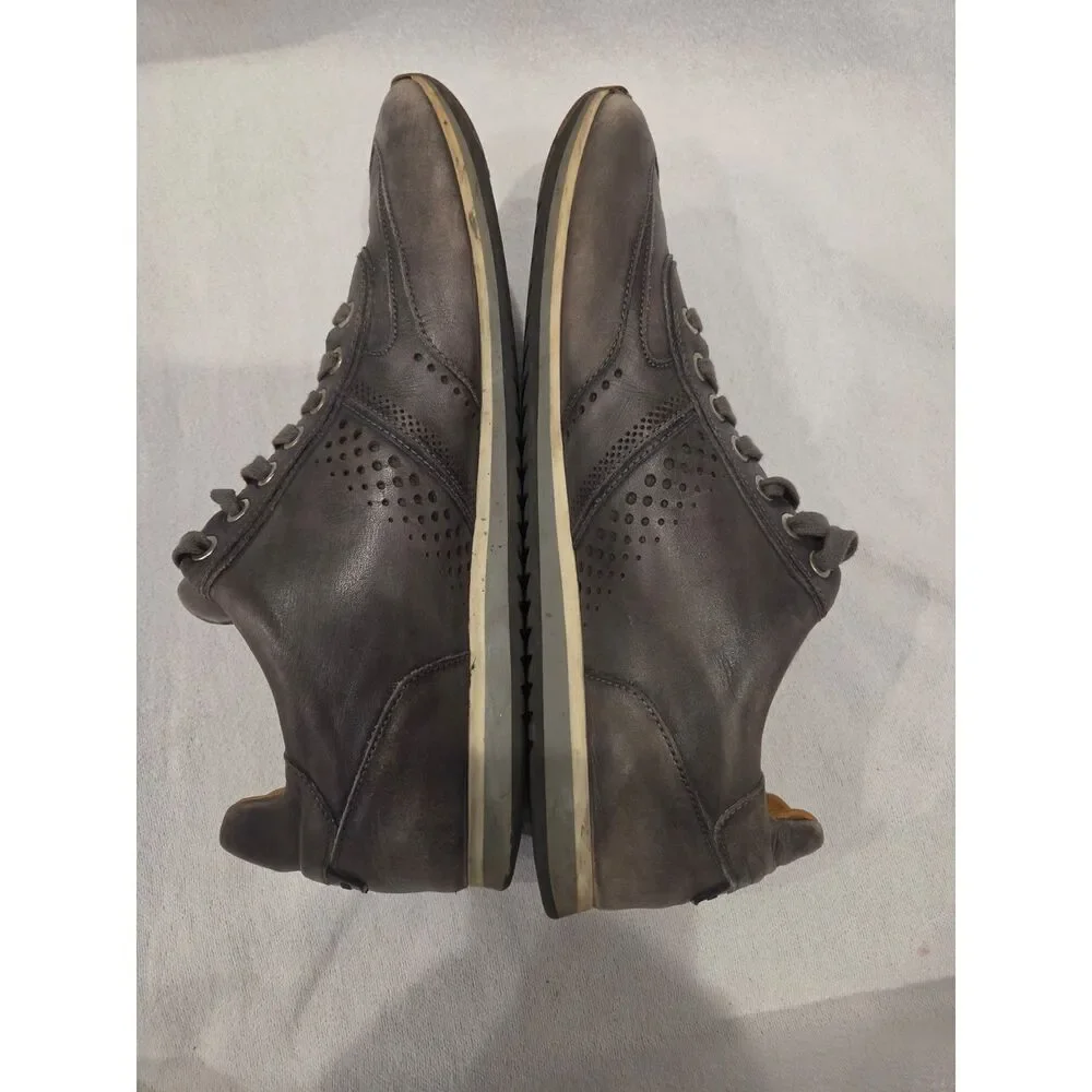Magnanni Cristian Men's Gray Leather Casual Dress Sneaker Shoes Sz 9.5